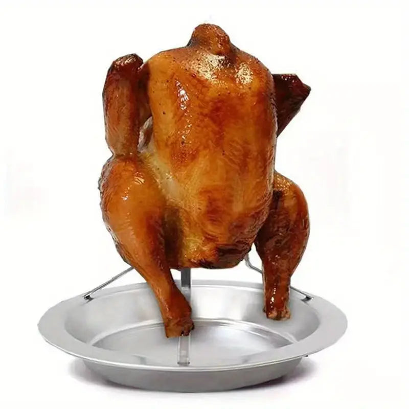 Stainless Steel Chicken Roaster Rack for BBQ & Turkey
