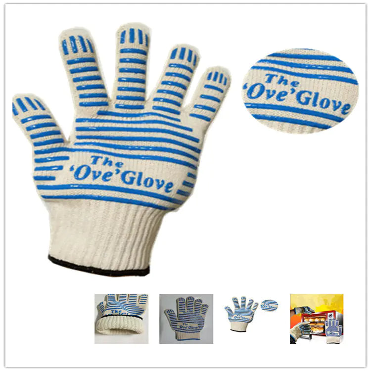 High-Temperature Silicone BBQ Heat Resistant Gloves