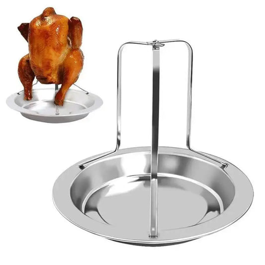 Stainless Steel Chicken Roaster Rack for BBQ & Turkey