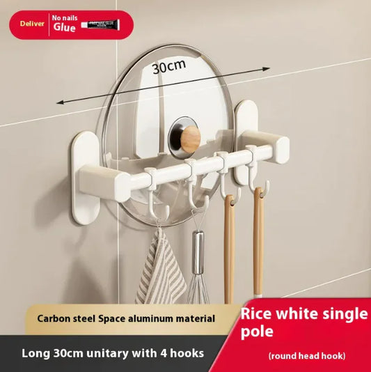 Aluminum Punch-Free Hook Rack