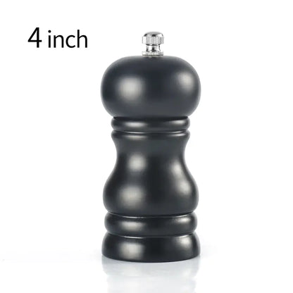 4-Inch Solid Wood Pepper Grinder for Fresh Black Pepper