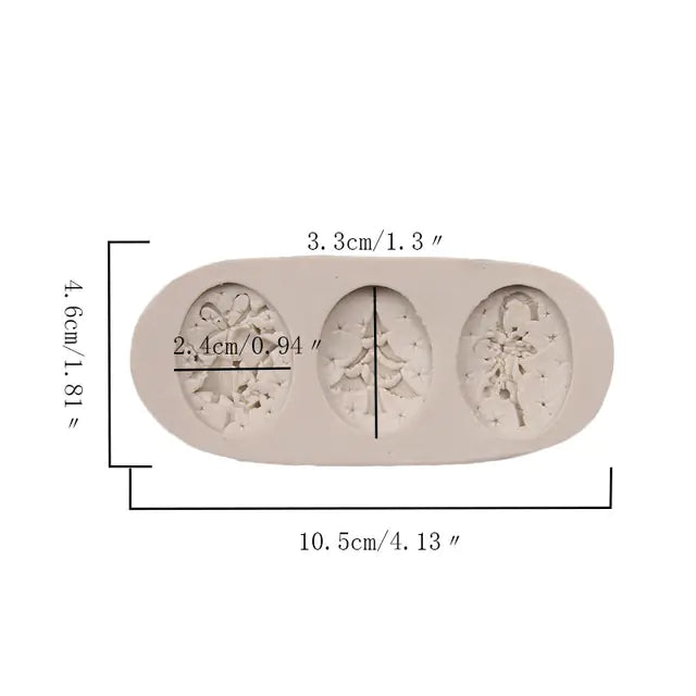 Christmas Silicone Molds for Cake Decorations (Set)