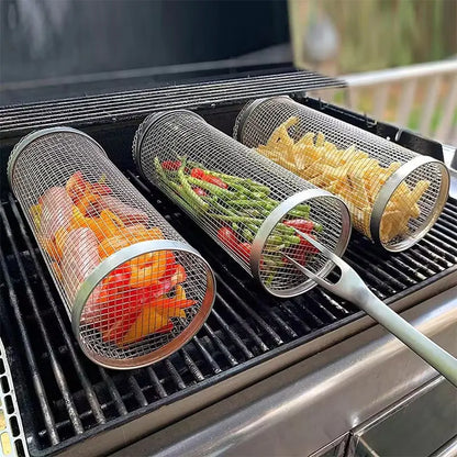 BBQ Basket Stainless Steel Grill Outdoor