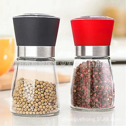 Creative Hand Glass Grinder with Pepper Mill