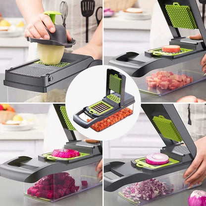 15-in-1 Multi-Function Vegetable Chopper & Slicer Set