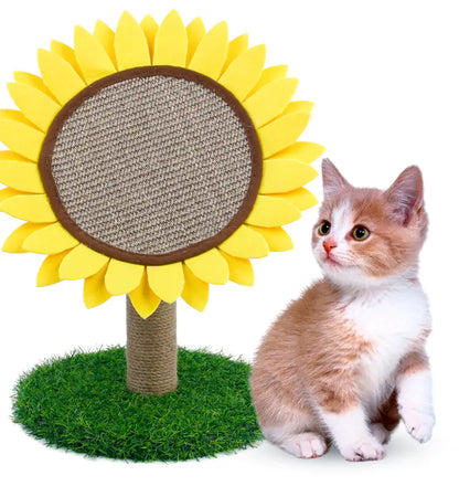 Sunflower Cat Scratching Pad - Round Cat Toy