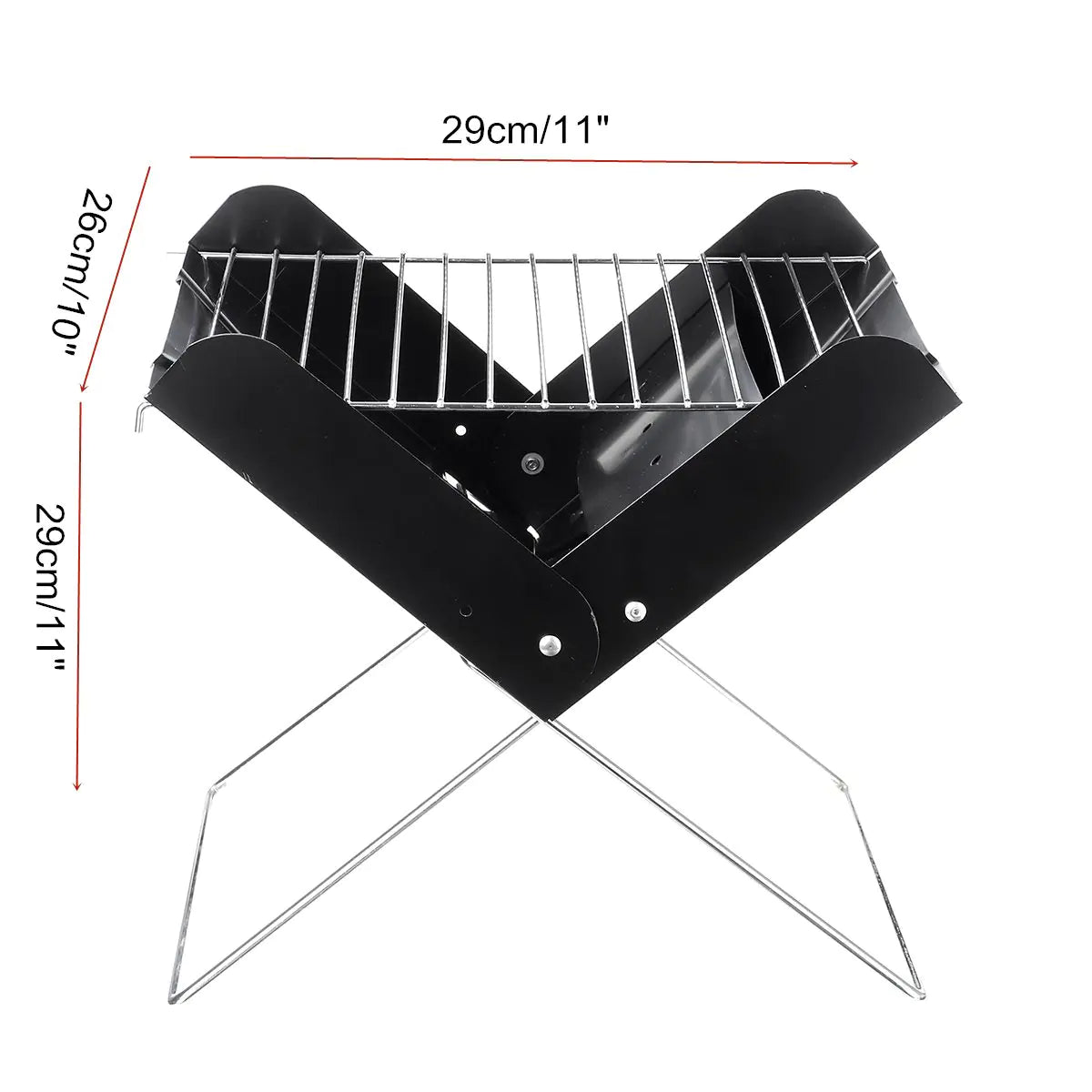 Outdoor Folding BBQ Grill - Small X-Type Design