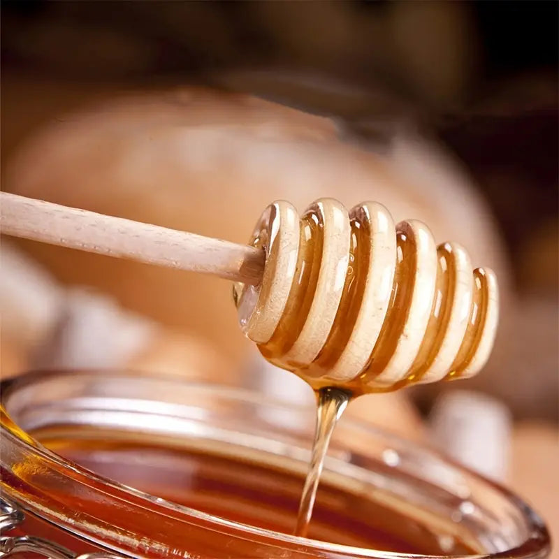 Wooden Honey Mixing Stick Set - Eco-Friendly Kitchen Tools