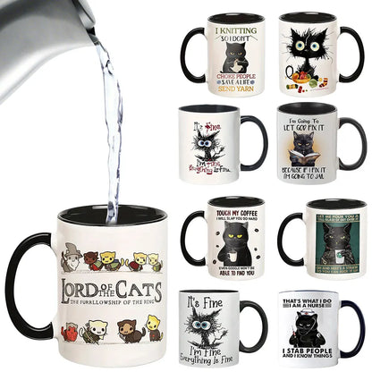 Cats Mug - Furrllowship Of The Ring Cat Lovers 11oz