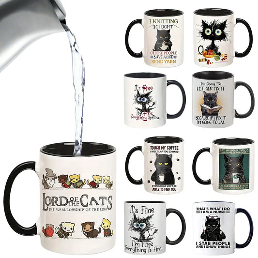 Cats Mug - Furrllowship Of The Ring Cat Lovers 11oz