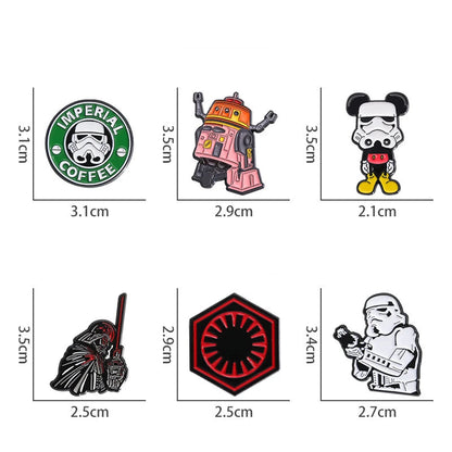 Pins for Backpack Bag Clothes - Star Wars - Metal Lapel Badges Brooches