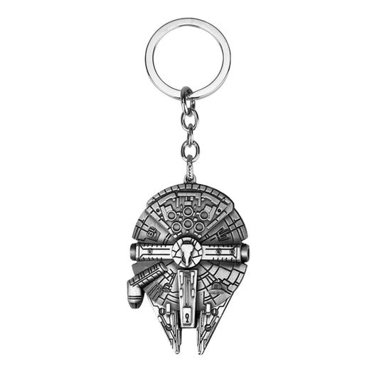 Millennium Falcon Metal Pendant Keyring