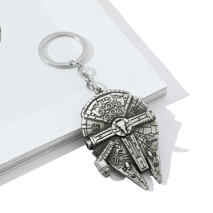 Millennium Falcon Metal Pendant Keyring