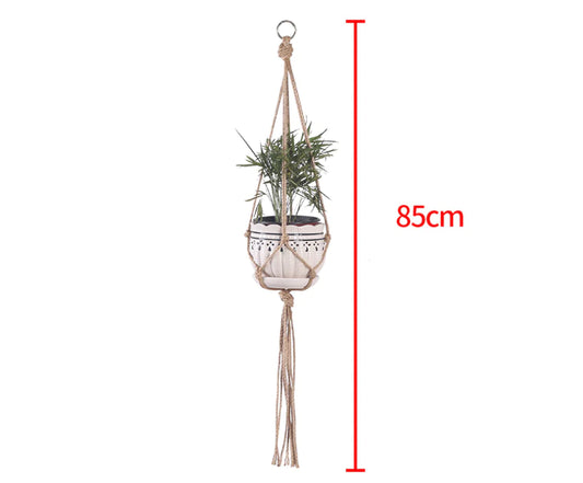 Hanging Planter with Rope and Garden Netting Basket