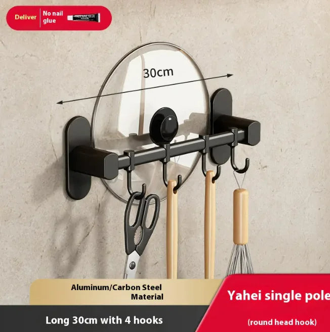 Aluminum Punch-Free Hook Rack
