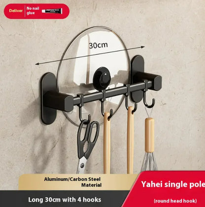 Aluminum Punch-Free Hook Rack