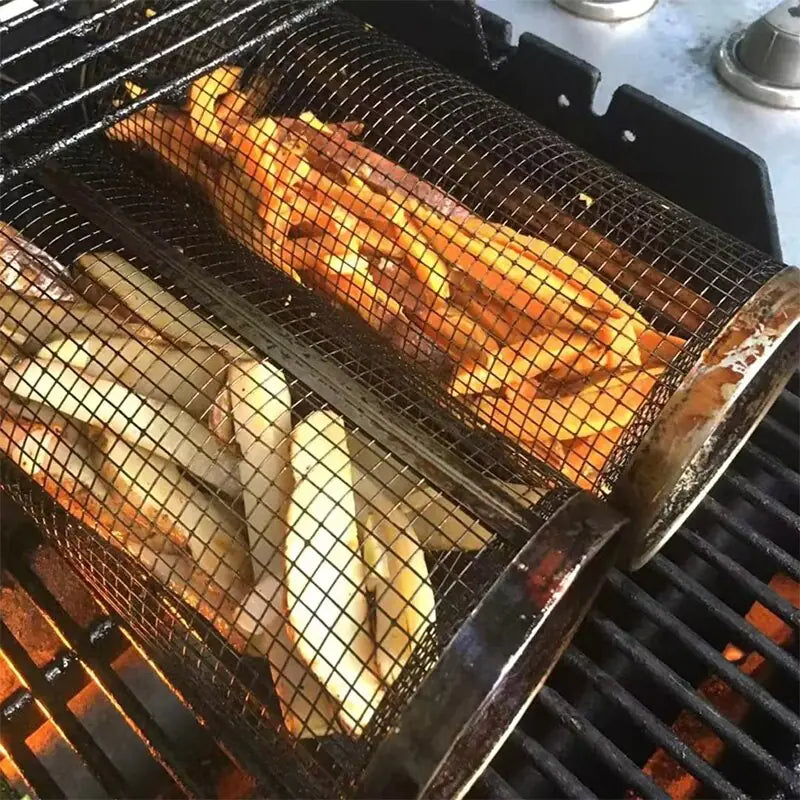 BBQ Basket Stainless Steel Grill Outdoor