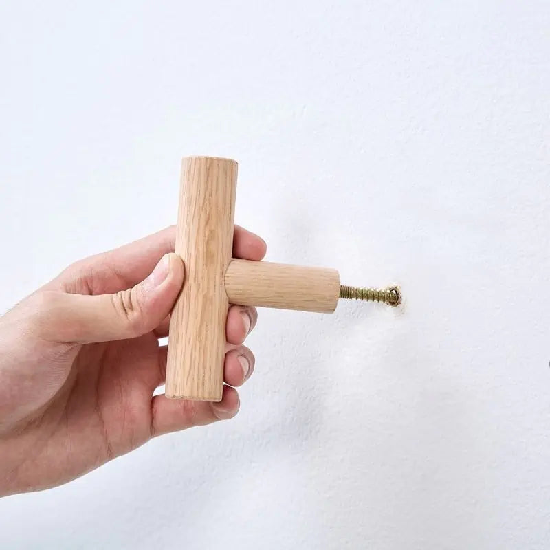 Wood Hooks Hanger Wall