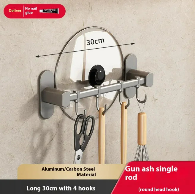 Aluminum Punch-Free Hook Rack