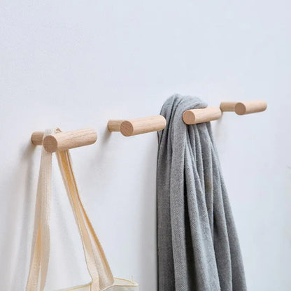 Wood Hooks Hanger Wall