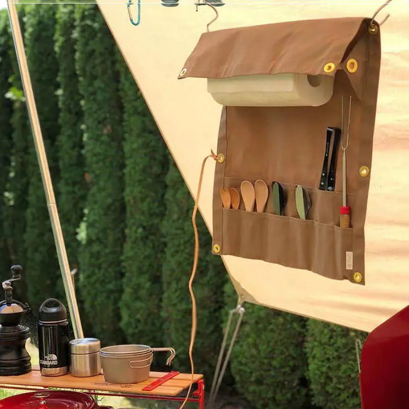 Compact Durable Multifunctional Picnic Utensil Bag