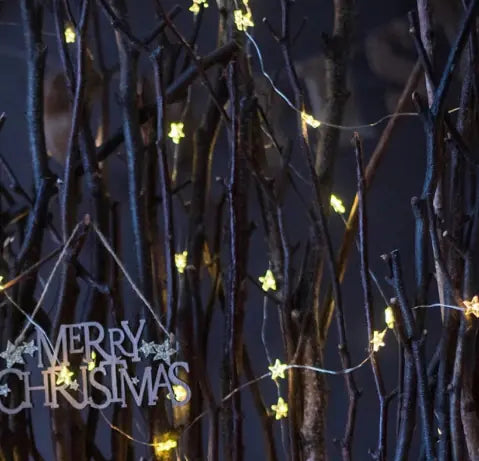 LED Copper Wire Star String Lights for Home Decor